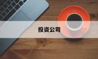 投资公司(投资公司怎么投资)